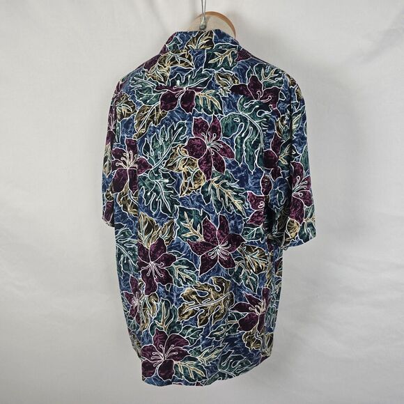 Hilo Hattie Shirt Men's L Colorful Floral The Hawaiian Original Button Down - Picture 16 of 16